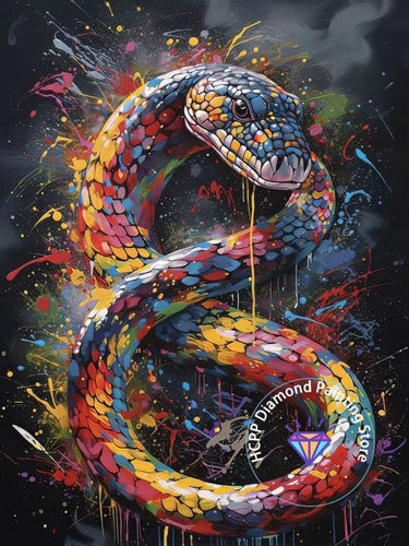 Tableau Serpent Peinture